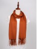 Solid Color Shawl Scarf W/ Tassels